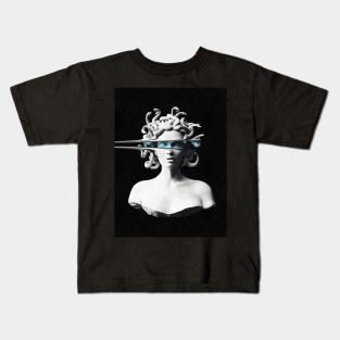 Medusa surreal portrait Kids T-Shirt